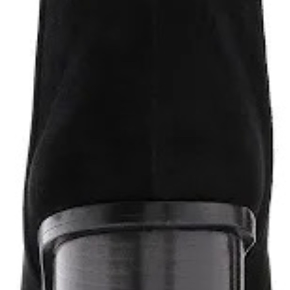 Frye Amy Black Suede Peep Toe Lace-Up Booties Size 8.5 - Picture 5 of 14